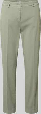 Cambio Cambio Straight Fit Stoffhose mit B&uuml;gelfalten Modell Karina in Schilf, Gr&ouml;&szlig;e 32