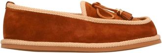 Celine Tassel Slipper Shoes - female - CELINE - Loafers - Brown - 4 UK - Shoes