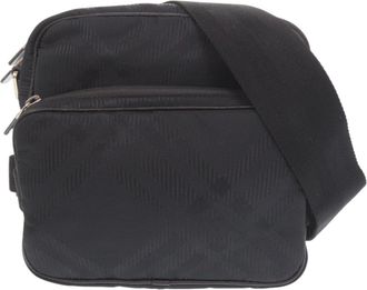 Burberry Black Nylon Polyester Shoulder Bag (Pre-Owned)