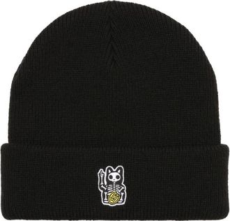 Iriedaily Hallow Cat Beanie M&uuml;tze - Unisex | schwarz
