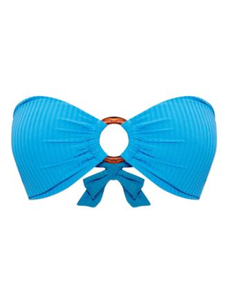 Melissa Odabash Brisbane ring-detail bikini top - Blu