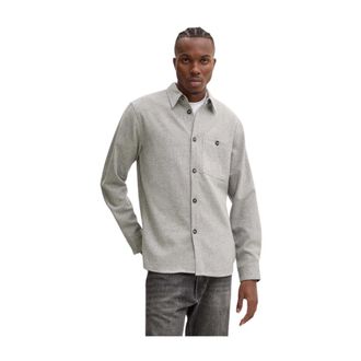 Bruuns Bazaar Jassen, Heren, Grijs, S, Wol, Wool BBReve shirt