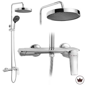 Rea Juego De Ducha Rea Vision Chrome
