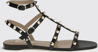 Valentino Garavani Sandali bassi Rockstud in pelle di vitello con borchie