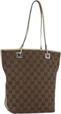Gucci Pre-owned Tote Bags, female, Brown, Size: ONE SIZE Pre-owned Vintage Tote Bag