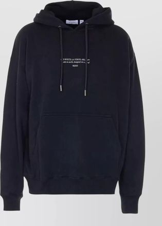 Off-white cotton hoodie