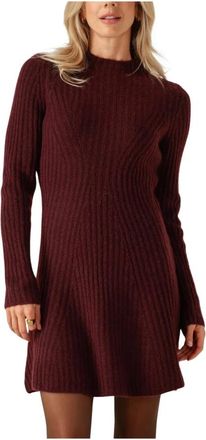 Y.A.S Y.a.s, Kleedjes, Dames, Rood, XL, Polyester, Yasdolly LS Knit Dress