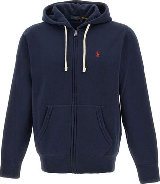 Polo Ralph Lauren M Classic Sweatshirt - Heren - Vesten met rits - Blauw - S - Katoen - Hoodies & sweatvesten