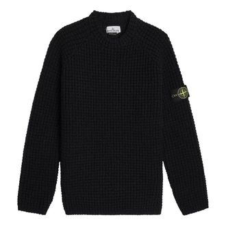Stone Island Presidents Wool Sweater Black 7915502D5-V0029