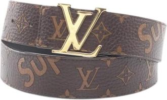 Louis Vuitton Pre-owned Belts, male, Brown, Size: ONE SIZE Pre-owned Standard Belt