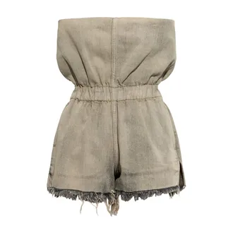 Rick Owens Tuta asimmetrica - - Jumpsuits & Playsuits - Donna - Grigio - M