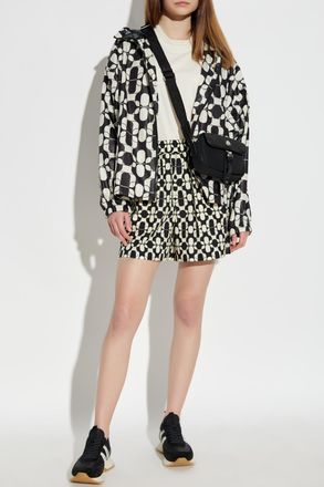 Moncler T-shirt With Decorative Neckline, Womens, Cream