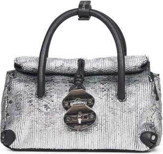 Zanellato Dotta CBI Baby - Dames - Handtassen - Grijs - ONE Size - Katoen - Tassen