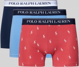 Ralph Lauren Skinny Fit Boxershorts aus Baumwoll-Mix im 3er-Pack in Blau, Gr&ouml;&szlig;e XXL
