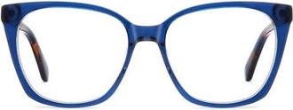Kate Spade New York taya 52mm square optical glasses in Blue at Nordstrom