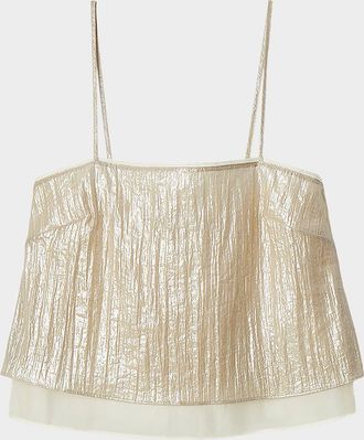 Rag & Bone Suki Layered Metallic Top