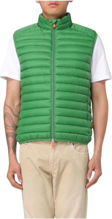 Save The Duck Stijlvol Puffer Vest - Heren - Bodywarmers - Groen - S - Nylon - Jassen