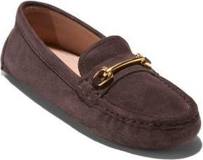 Cole Haan Emeryn Horsebit Driver Loafer in Dark Chocolate Suede at Nordstrom Rack, Size 8.5
