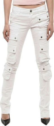 Dsquared2 White Skinny Cargo Pants