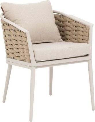 Hesperide Hesperide - Lote De 2 Sillones De Jard&iacute;n Yconia De Aluminio Y Poli&eacute;ster Color Arcilla Y Beige - Hesp&eacute;ride