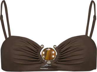 CHRISTOPHER ESBER Mineral Stone Bandeau - Dames - Bikinis - Bruin - S - Badmode