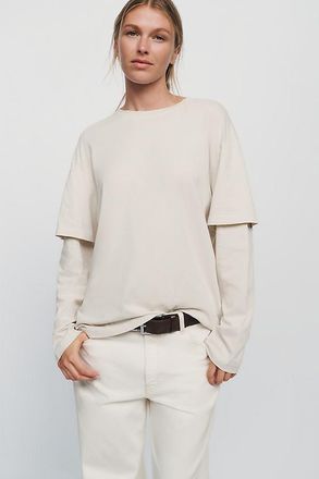A Gold E Lois 100% Cotton Layered Tee