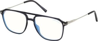 Tom Ford Blue Block Brillenmonturen - unisex - Brillen - Grijs - 54 MM - Accessoires