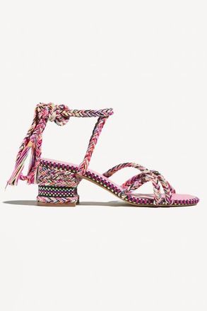 Amambaih Isabel Strappy Cotton Sandals in Paradise at Nordstrom, Size 37