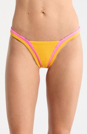 Maaji Trinity Reversible Bikini Bottoms in Yellow at Nordstrom Rack, Size Large