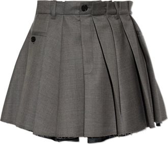 Acne Studios Wollen rok - Dames - Rokken - Grijs - Maat: XS Wol
