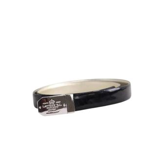 Ralph Lauren Pre-owned Belts, male, Black, Size: ONE SIZE Pre-owned Patent Leather Belt