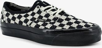 Vans Womens Trainers Authentic 44 Black Fabric Fabric-Rubber Fabric/rubber Sneaker