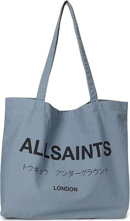 AllSaints Underground Tote Handbags Stonewash Blue, Cotton