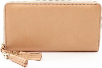 Gucci Beige Leather Long Wallet (Bi-Fold) (Pre-Owned)