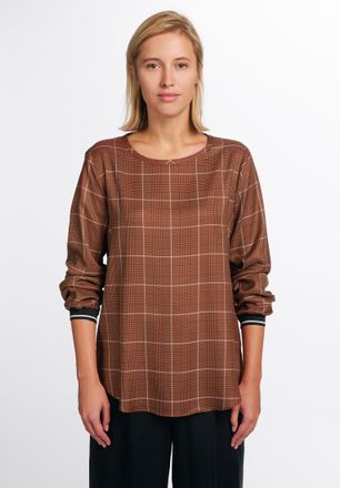Eterna Shirtbluse ETERNA LOOSE FIT, Damen, Gr. 40, beige, 100% Lyocell, normal, Blusen Shirtbluse