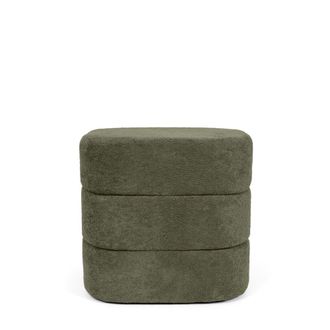 Koketto Home Puff redondeado en color verde