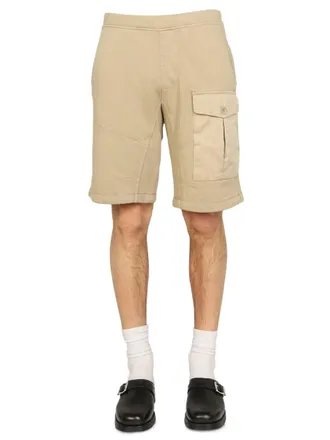Ten c Sweatshirt Bermuda Shorts - Beige