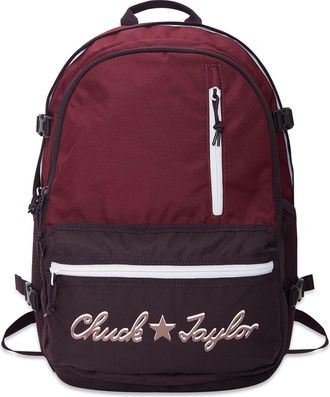 Converse Straight Edge Chuck Taylor Logo Backpack Burgundy 10024295507