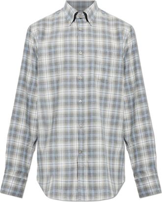 Paul & Shark Gestreepte Casual Shirt - Heren - Casual Overhemden - Grijs - M - Katoen - Overhemden