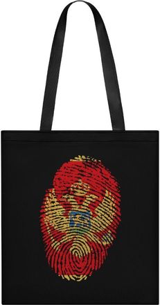 Generic Finger Fingerprint Flag Ea-gles Womens Tote Casual Shopping Bag Lightweight Shoulder Bags Hobos Handbag for Work Travel Daily 35x40cm