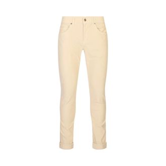 Dondup George Skinny Trousers - male - Dondup - Slim-fit Trousers - Beige - W34 - Trousers