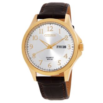 Citizen AQ Quartz Gold Dial Mens Watch BF2028-08A