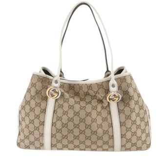 Gucci Pre-owned Shoulder Bags, female, Beige, Size: ONE SIZE Pre-owned Vintage Shoulder Tote