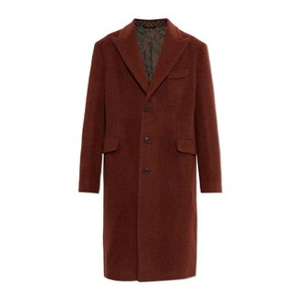 Etro Jassen, Heren, Bruin, L, Wol, Woljas met enkele split