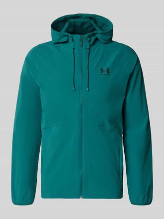 Under Armour Regular Fit Jacke mit Logo-Print Modell Vibe in Petrol, Gr&ouml;&szlig;e XXL