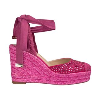 Alma En Pena Wedges, female, Pink, 7 UK, Wedge rhinestones toe