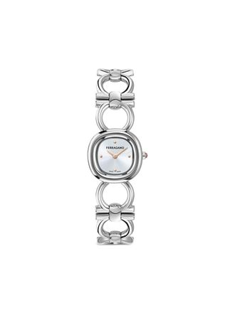 Ferragamo Orologio Double Gancini Jewel 25mm - Argento