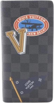 Louis Vuitton Pre-owned Long wallet (bi-fold) - Heren - Vintage Accessoires - Zwart - ONE Size - Vintage