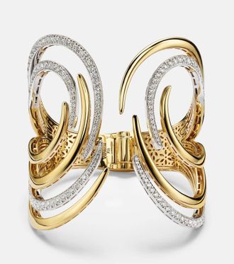 Yeprem Pulsera Golden Strada de oro amarillo y oro blanco de 18 ct con diamantes