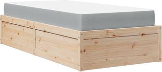 vidaXL Cama Con Colch&oacute;n Madera Maciza De Pino 90x190 Cm Vidaxl